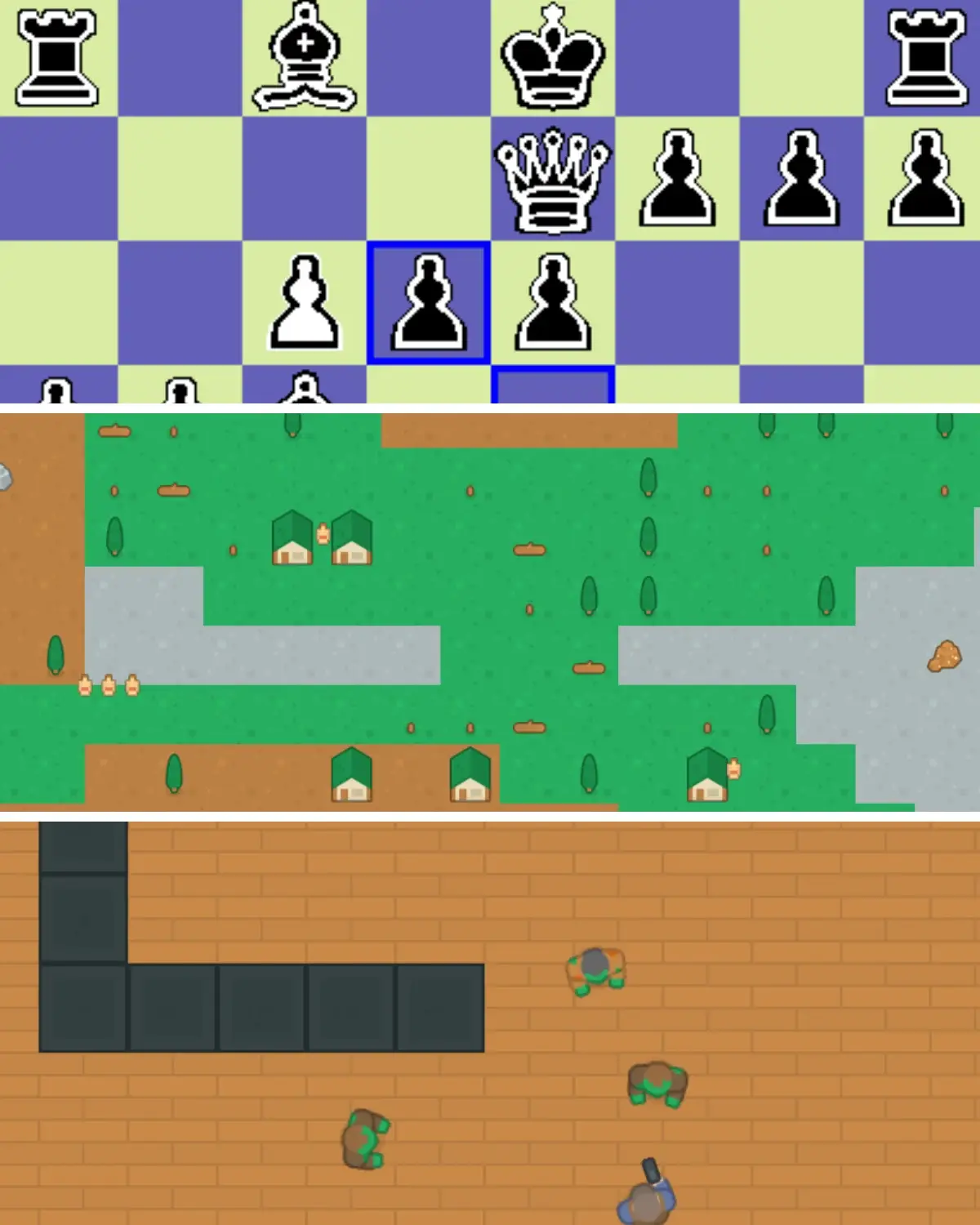 The chess and squad AI systems running