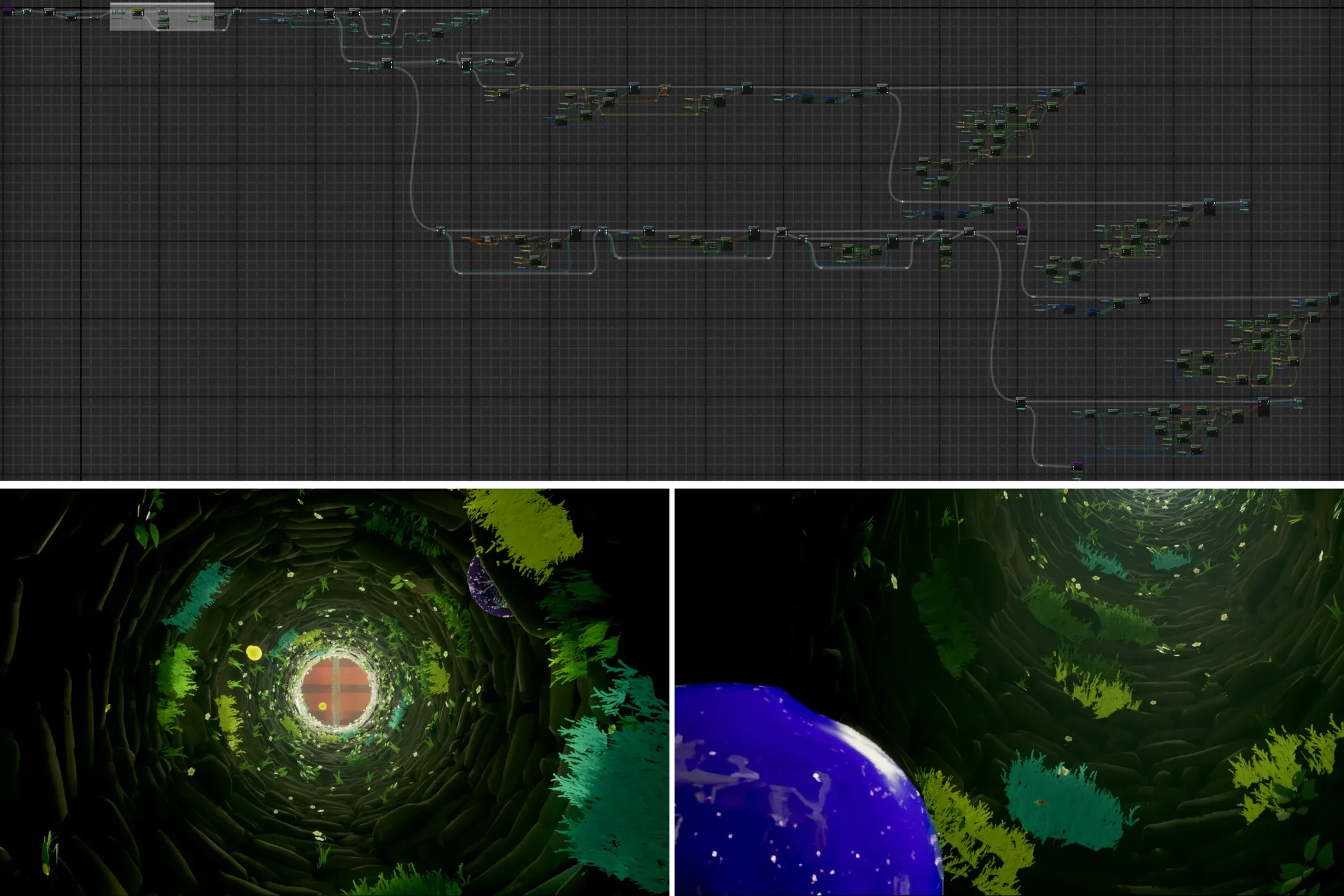 Well of Ooze breakdown: the seeded well layout, the ascent and the scoring screen
