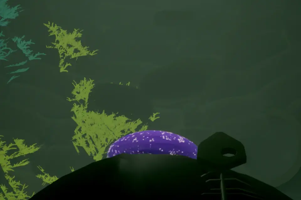 The slime ascending the well in Well of Ooze